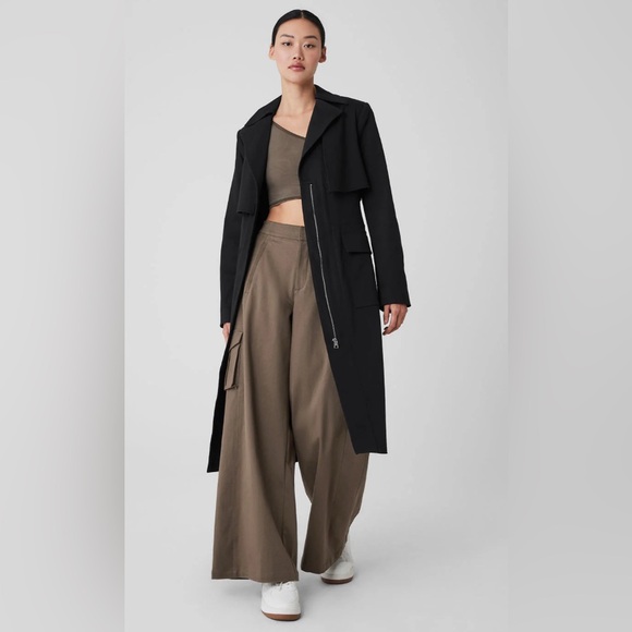 ALO Yoga Jackets & Blazers - New Alo Yoga Formation Trench Coat Black